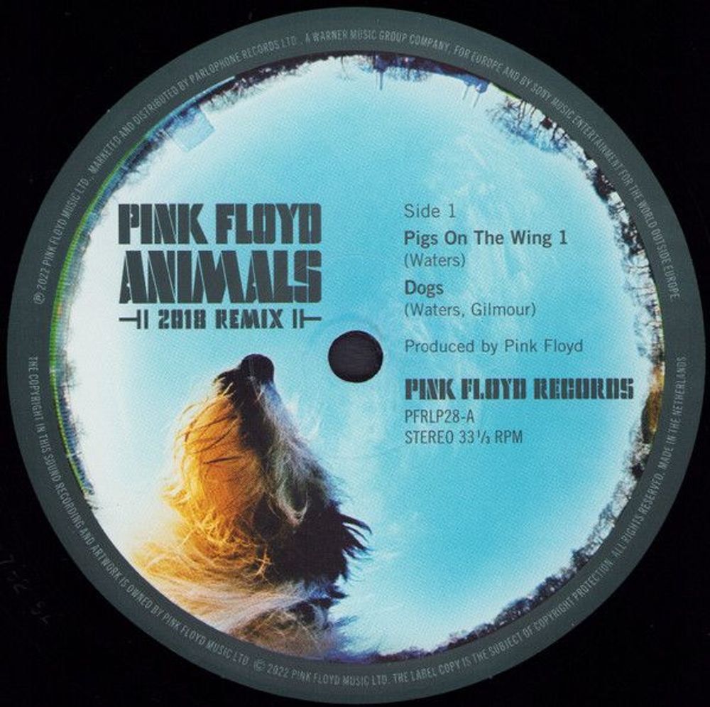Pink Floyd. Animals (2018 Remix, LP) Пинк Флойд релиз 16.09.2022. Товар уцененный