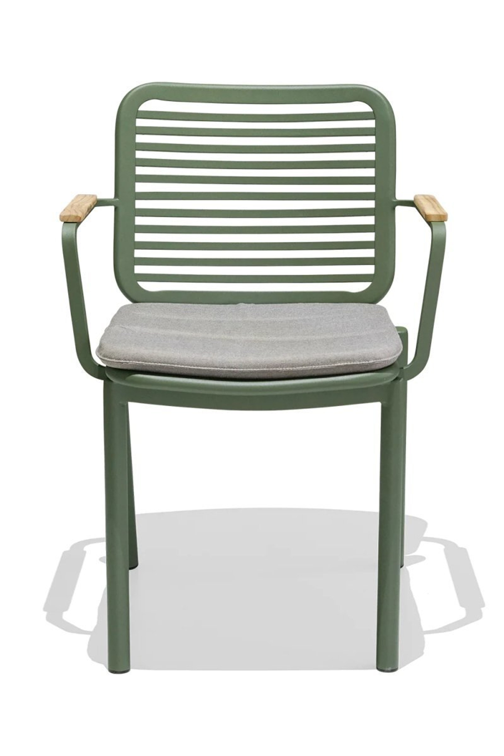 Комплект металлической мебели Tagliamento Armona, зеленый, светло-серый, натуральный