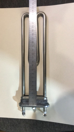 Тэн 2000W для стиральных машин Bosch/Siemens, длина 240 мм, с отверстием под датчик.