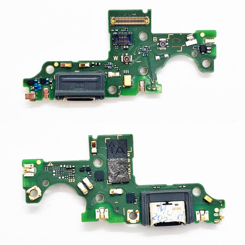 Шлейф для Huawei Y8p/Honor 30i плата на системный разъем/микрофон - Премиум