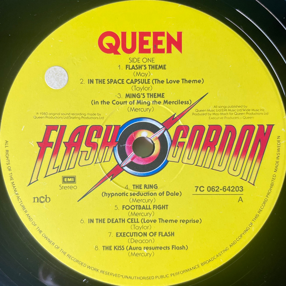 Queen ‎– Flash Gordon (Швеция 1980г.)