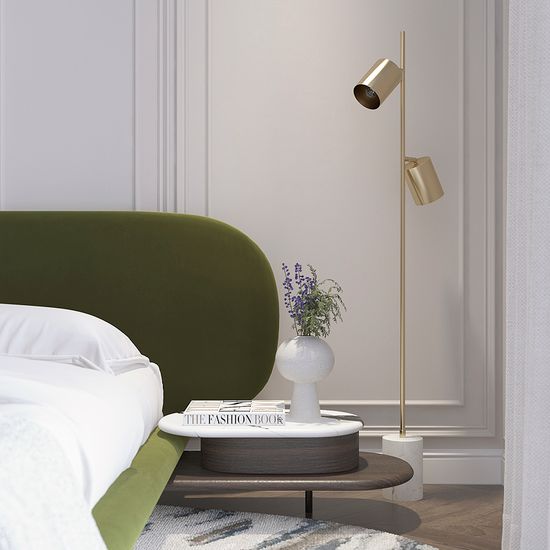 Торшер irjo, 149,5 см, золотистый