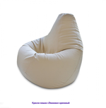 Кресло-мешок Груша, однотонное, экокожа