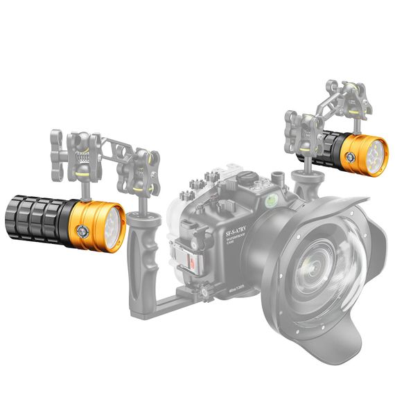 Подводный фонарь для съемки Sea Frogs MK-19 LED video light 11000 Lm