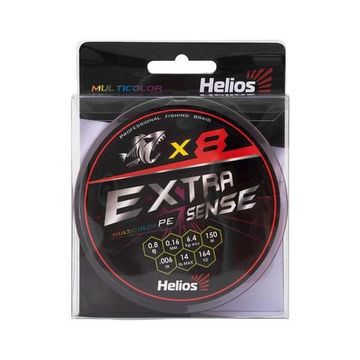 Шнур Helios Extrasense X8 PE Multicolor 150m   0.8/14LB 0.16mm (HS-ES-X8-0.8/14LB)