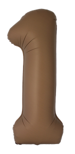 Цифра 1 Slim, Шоколад, Матовый в упаковке 40" Fm