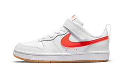 Детские кроссовки Nike Court Borough Low 2 'White Orange' BQ5451-114