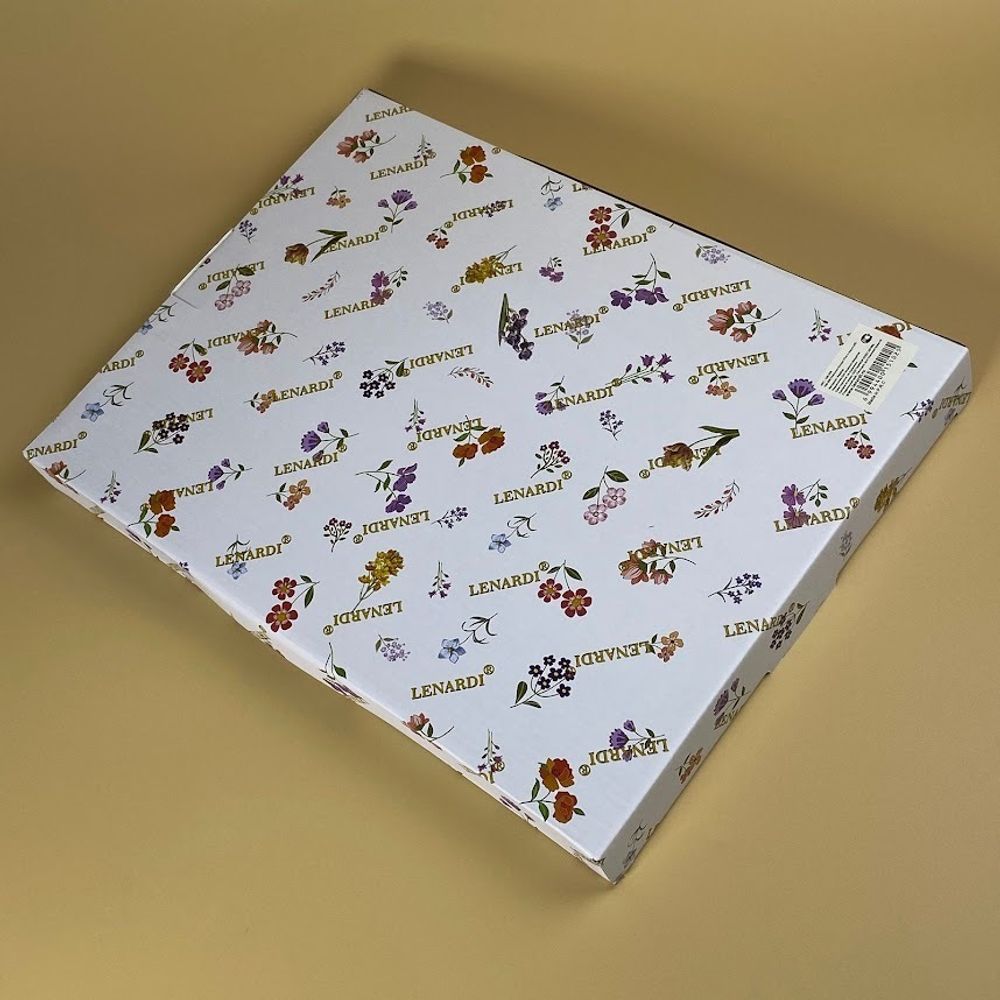 Lenardi 109-268 Овальное блюдо 37х27,5х3см КРОКУС ЗОЛОТО в под.уп.(х6)Фарфор