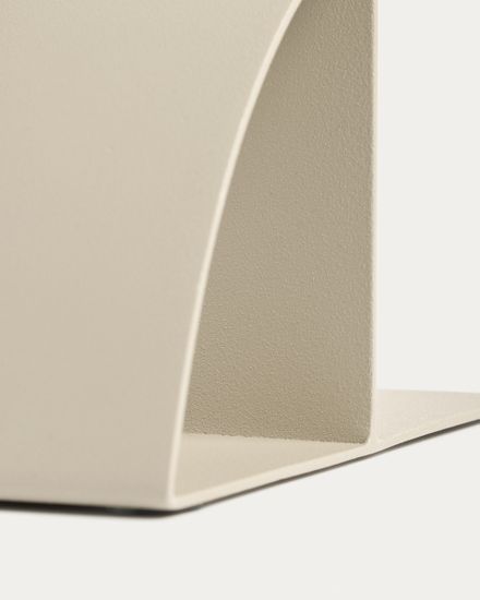 Подставка для книг Mistra бежевого цвета из железа