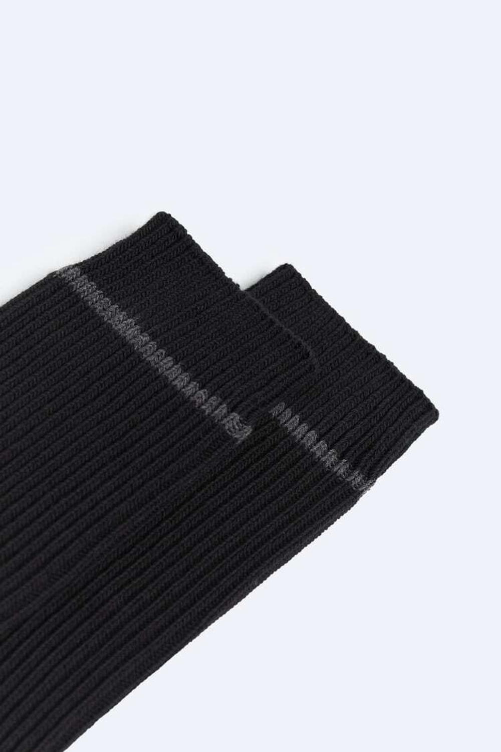 ZARA НОСКИ В РУБЧИК, ЧЕРНЫЙ