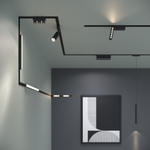 Магнитный трековый светильник Elektrostandard Flat Magnetic 85096/01 черный