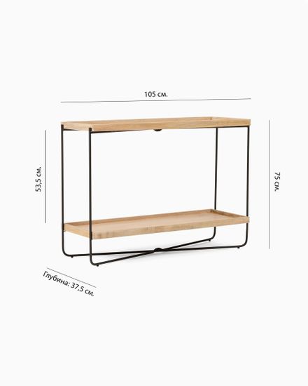 Консольный столик “Рентон” цвет натуральный/черный