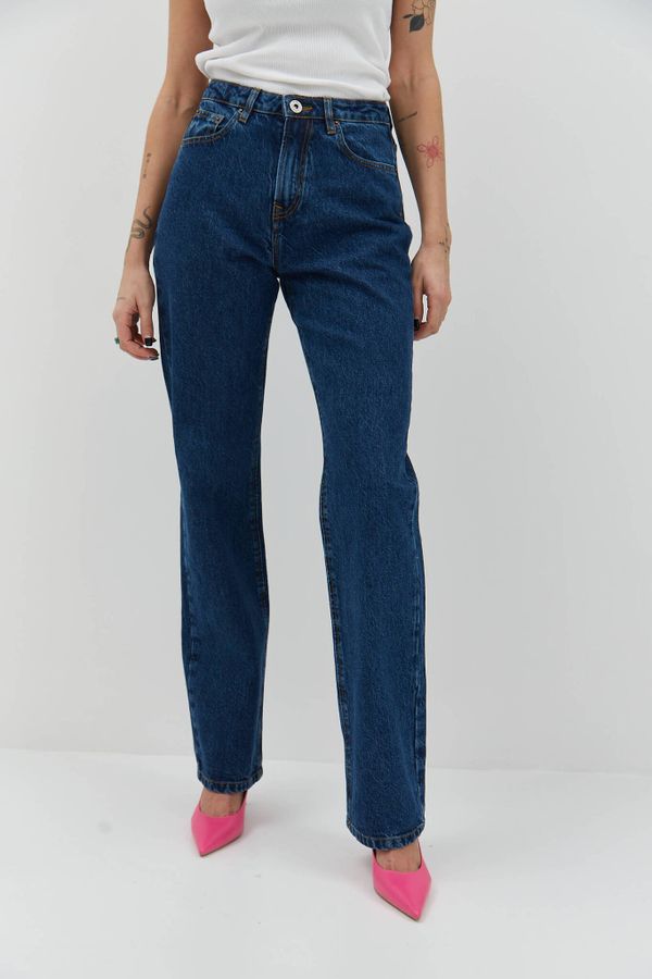 Джинсы женские Miracle Apparel 2255 Straight Dark Blue - фото 2