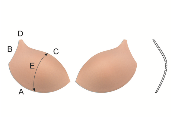 Чашки спейсер АМ-26, 85В-90А-80С-75D-70Е, черный 170