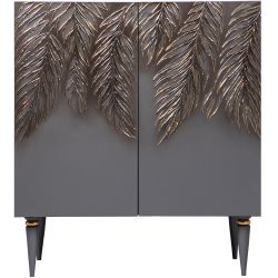 Комод Тропик Классик с 2 полками Серый Голд