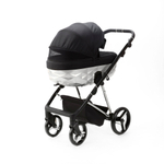 Детская универсальная коляска Adamex Quantum Star Q-STAR51 (2в1) Черный, Хром