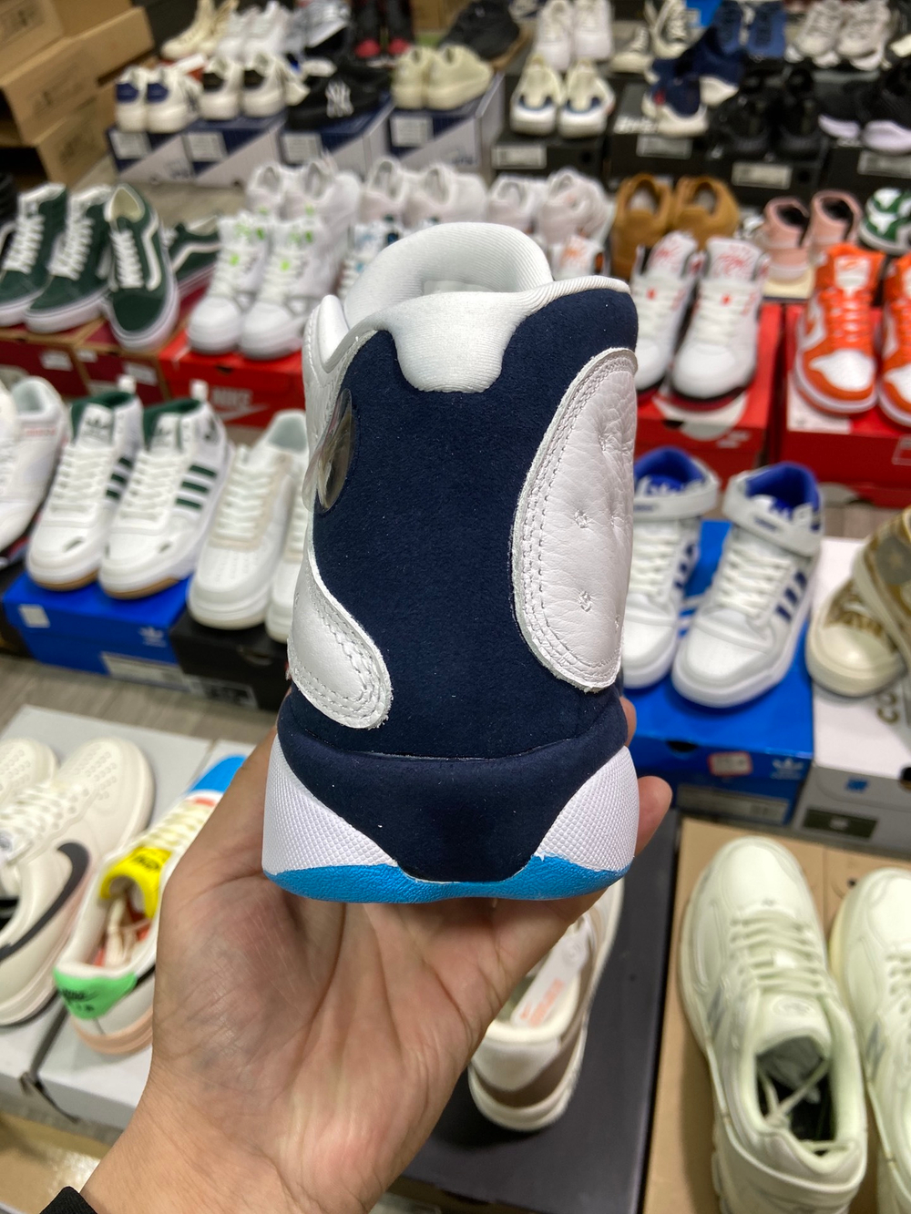 Jordan 13 Retro Obsidian Powder Blue White