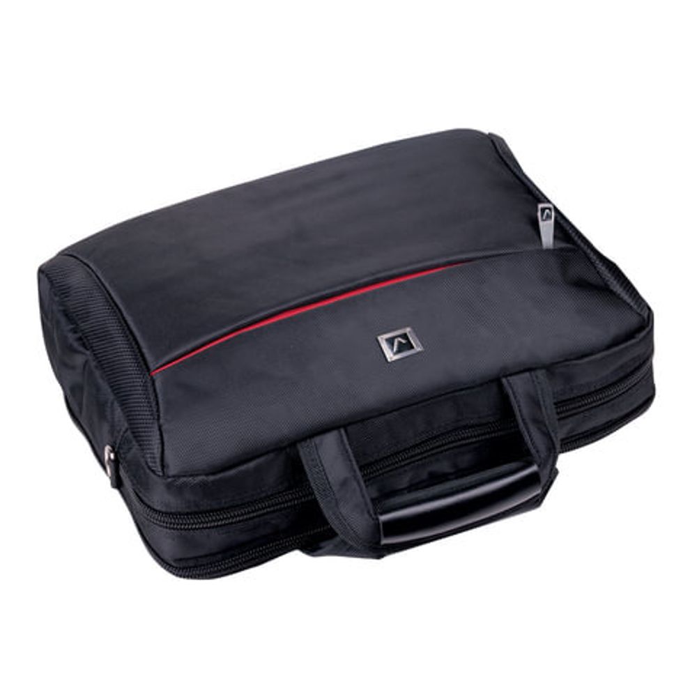 Сумка деловая BRAUBERG с отделением для ноутбука 15,6", "Control 2", 2 отделения, черная, 41х32х10 см, 240397