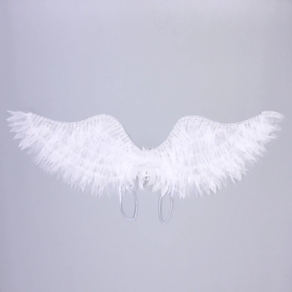 Крылья карнавальные «Яркий полёт» 63*21 см, Белый с т.белой подсветкой