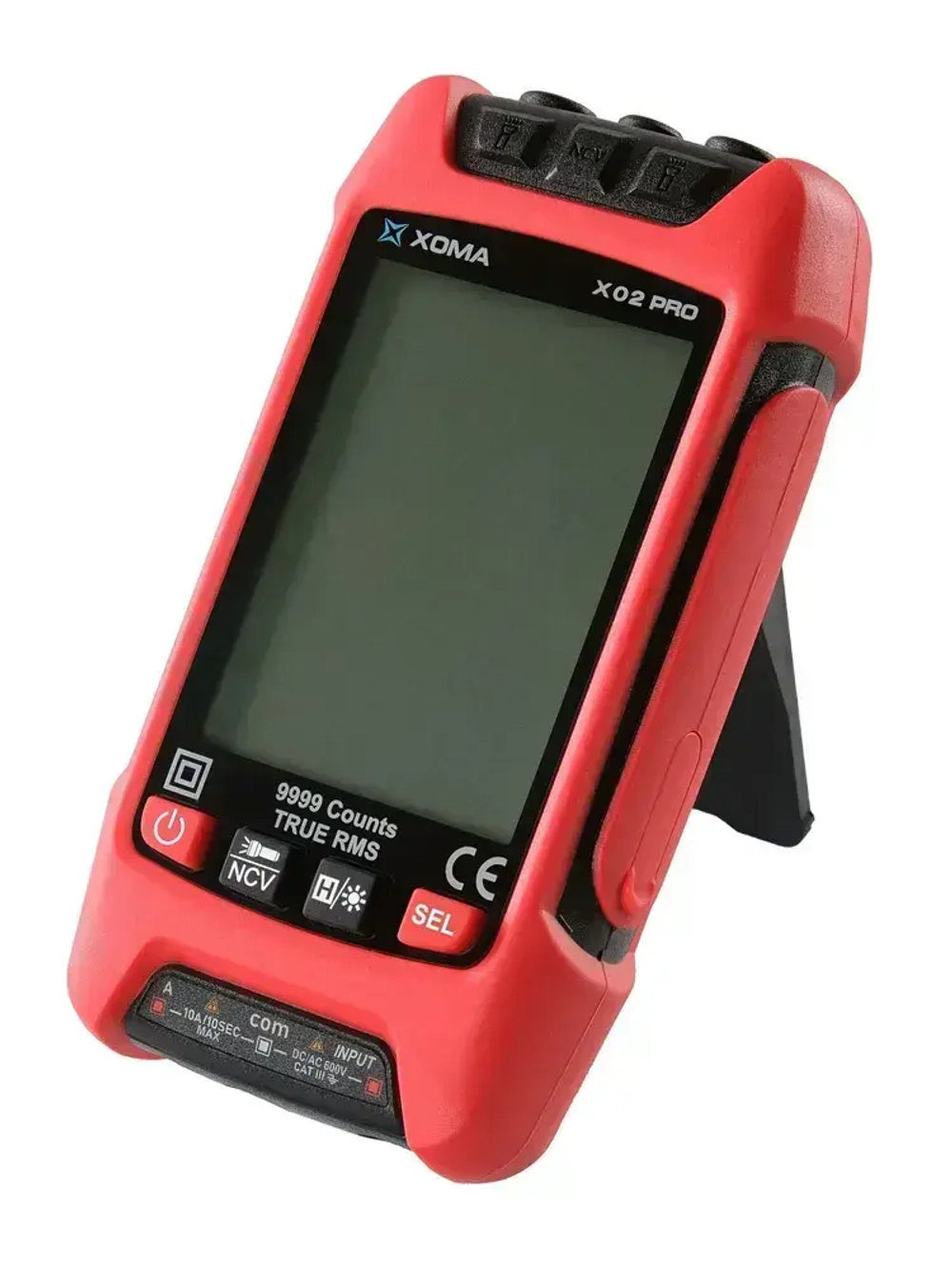 Мультиметр цифровой автоматический с щупами, чехлом и термопарой умный XOMA X02 PRO, работа от аккумулятора