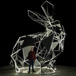 полигональный светодиодный Заяц большой