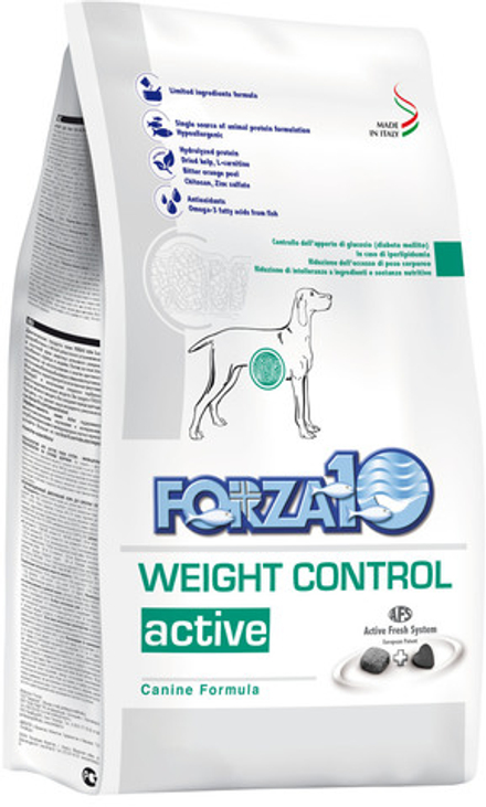 Forza10 4кг Active Weight Control Корм для собак, страдающих лишним весом