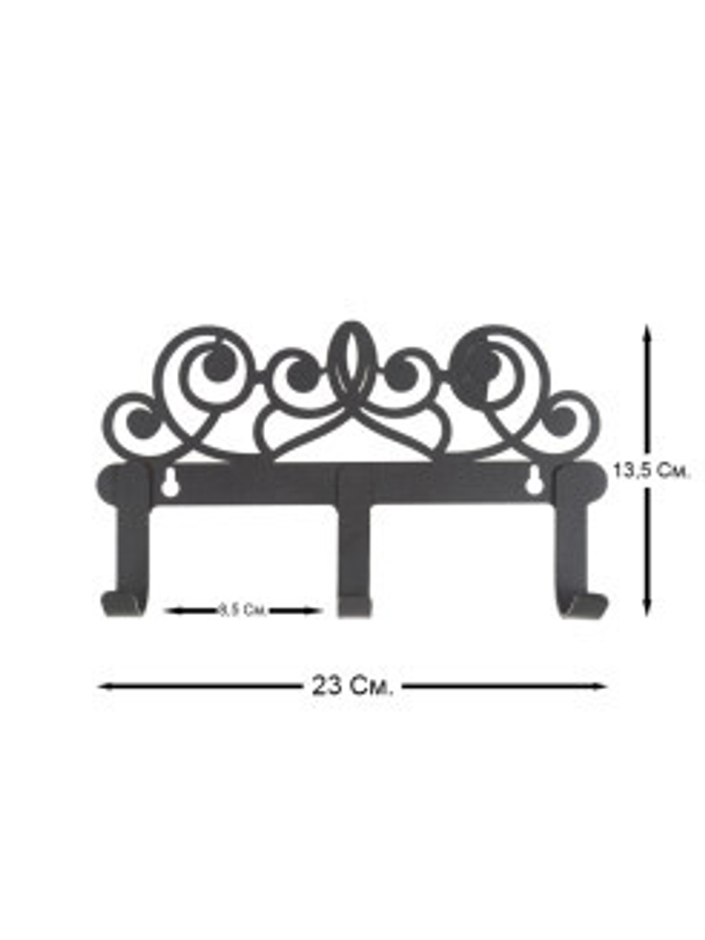ВЕШАЛКА НАСТЕННАЯ ТЮЛПАН 3 КРЮЧКА ВНР43