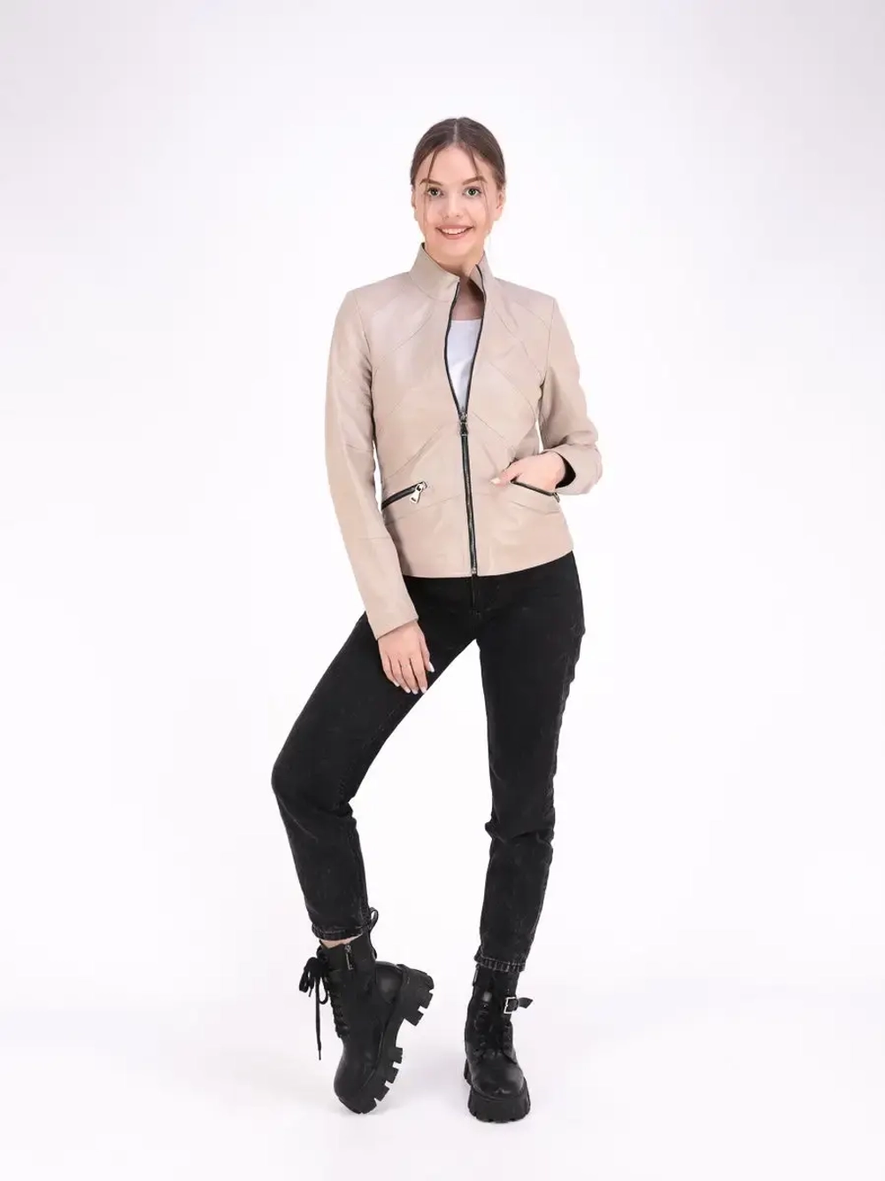 Куртка женская из натуральной кожи