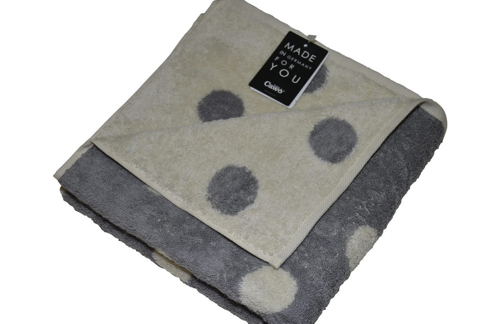 Полотенце 30x50 Cawo New Romantic 535 серое-кремовое