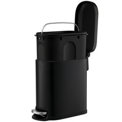 Ведро мусорное с педалью, графит, 5 л