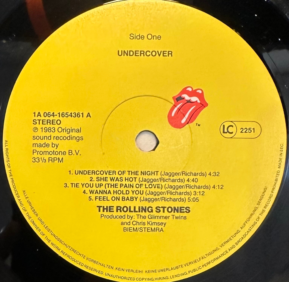 Rolling Stones - Undercover (Европа 1983г.)