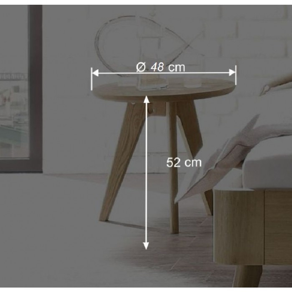 Табурет (столик) Lugos'Art из массива дуба