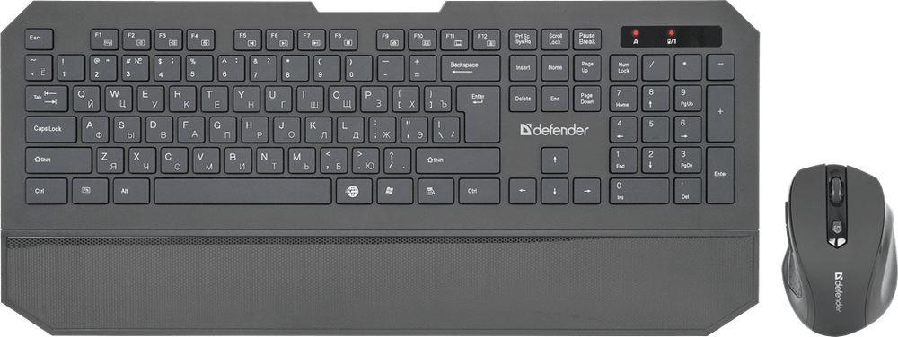 Беспроводной Комплект, Клавиатура + Мышь, Defender Berkeley C-925 Nano,B Черн Кл:104+12 М: 6кн RUS