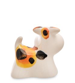 ГЛ- 751 Фигурка «Собака Фокс» цв. (Гжельский фарфор)