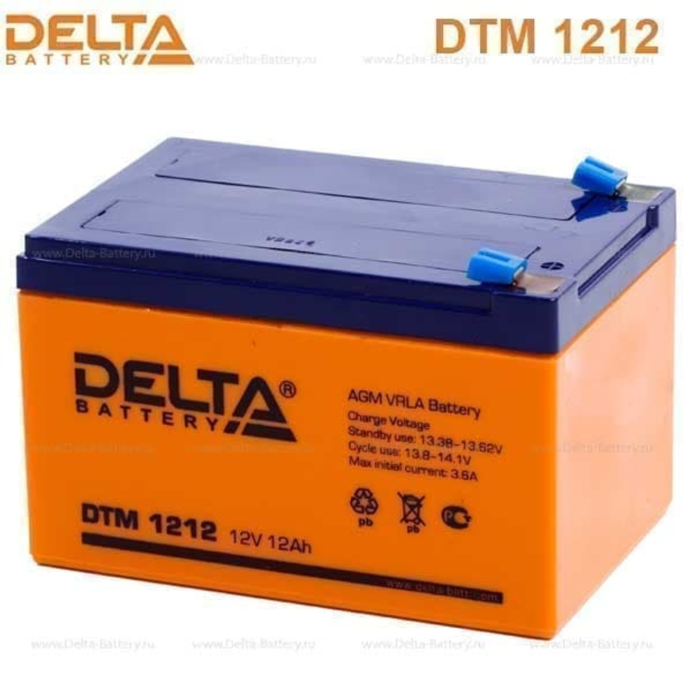 Аккумуляторная батарея Delta DTM 1212 (12V / 12Ah)