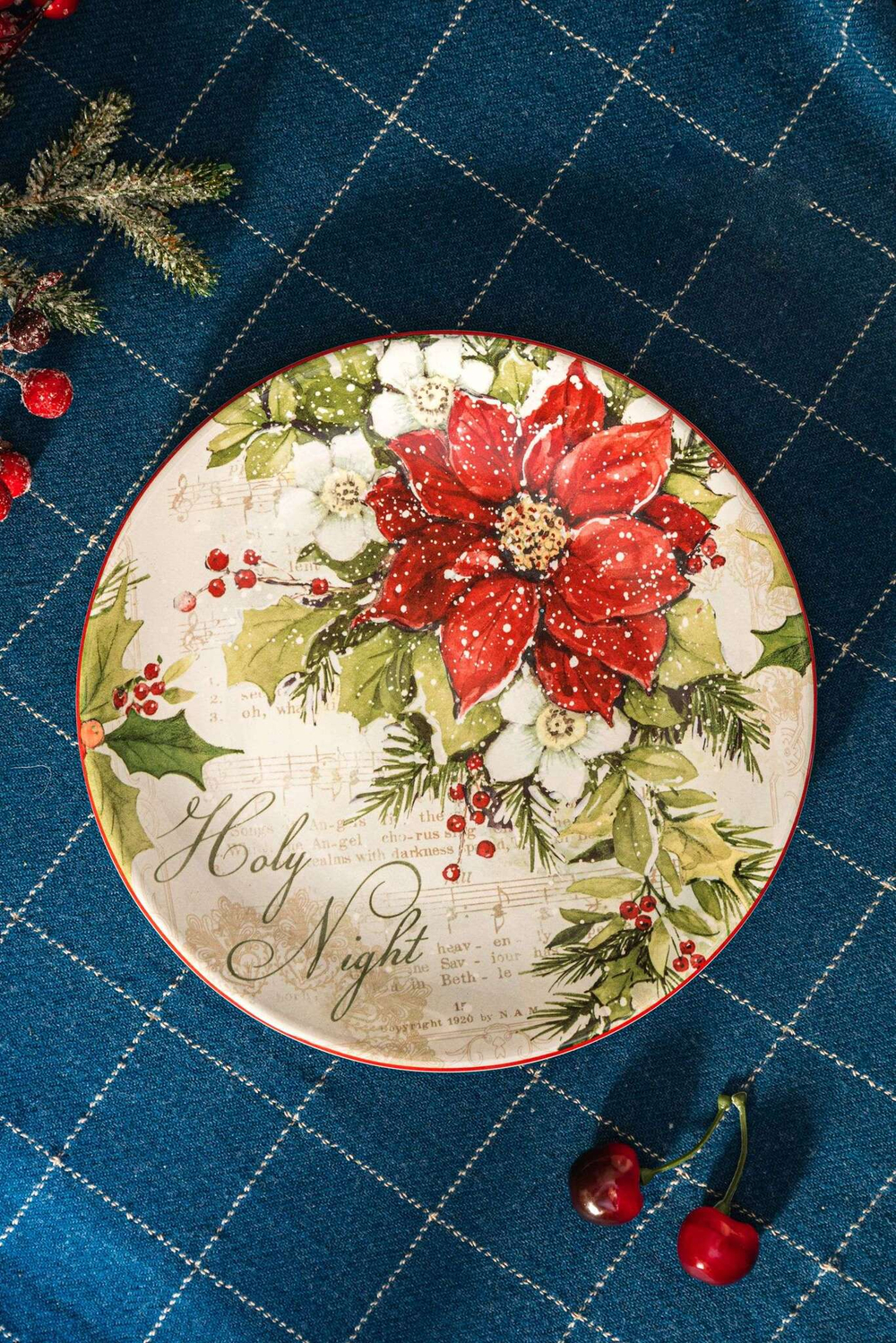 Тарелка закусочная 23см Certified International Corp Тихая ночь Цветок