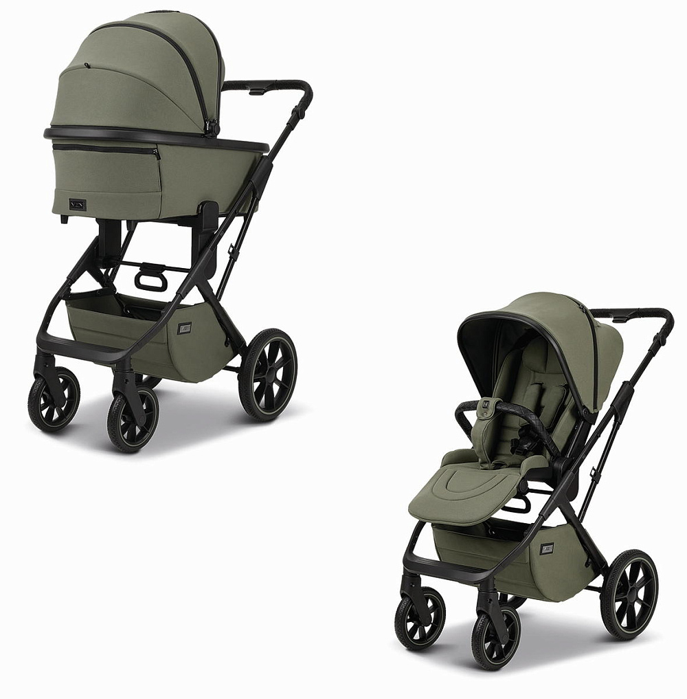 Коляска Moon Piu 2 в 1 Moss Green