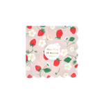 Салфетки маленькие "Клубника" 16 шт. (12,7 x 12,7см)