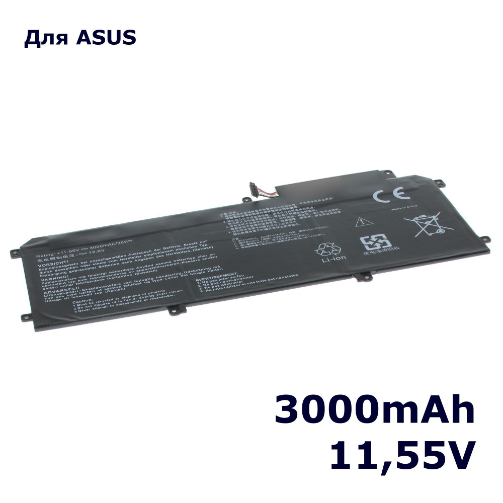Аккумуляторная батарея AnyBatt 3000mAh для ноутбука Asus UX330CA ZenBook (C31N1610)