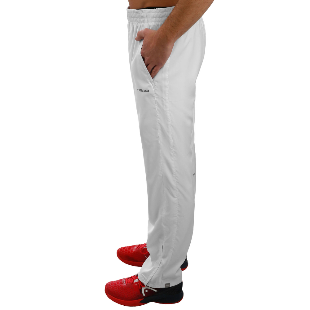 Мужские теннисные штаны HEAD Club Training Pants Men - White, Silver