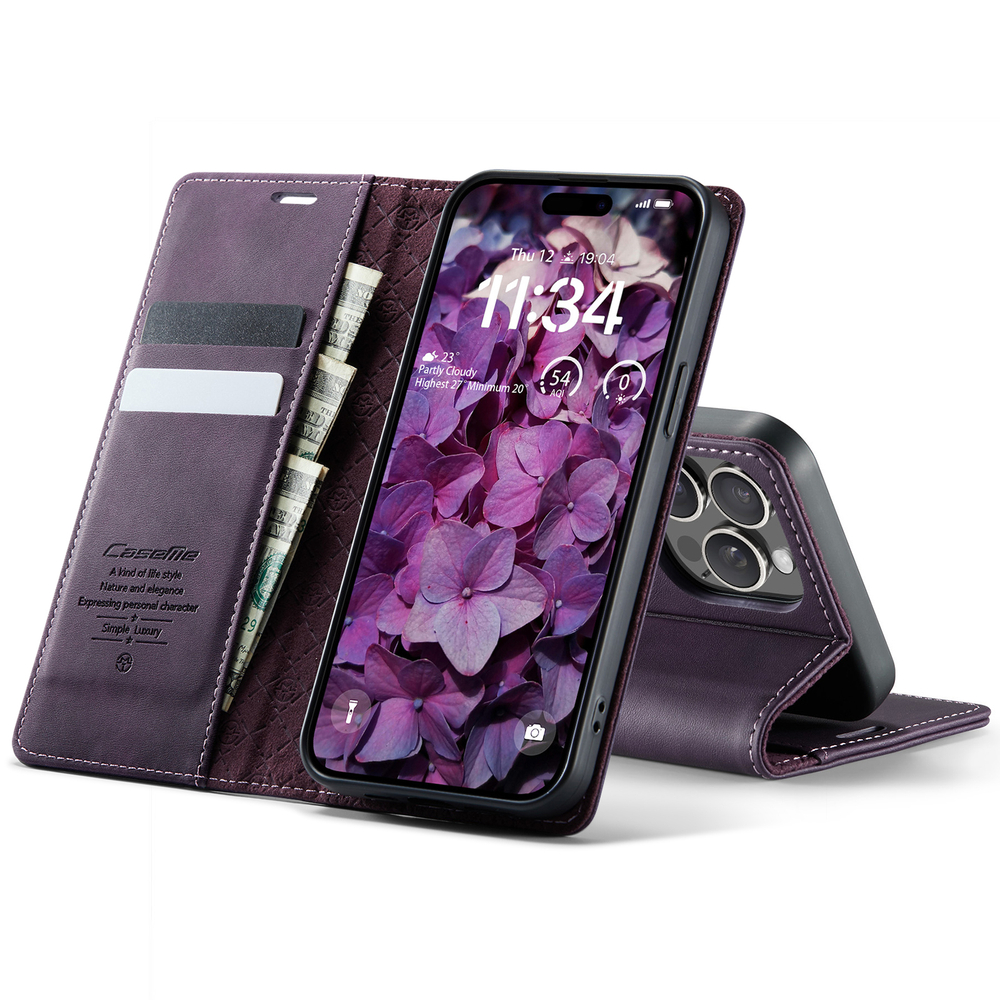Чехол-книжка CaseMe RFiD iPhone 15 Pro