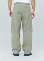 Брюки широкие из хлопка | olive