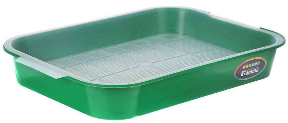 Туалет для кошек с сеткой "Стандарт", 380*280*55мм