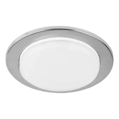 Встраиваемый потолочный светильник под лампу GX53, хром, без лампы