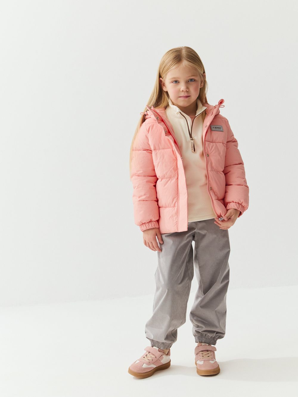 Куртка демисезонная дутая "Персик"