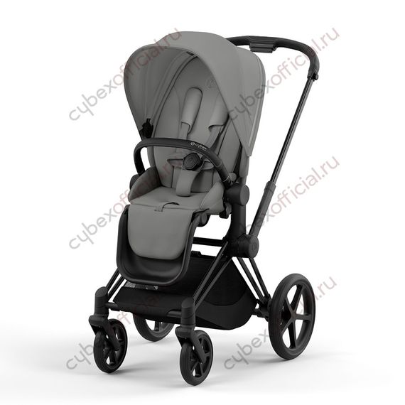 Прогулочная коляска Cybex Priam IV Mirage Grey шасси Matt Black