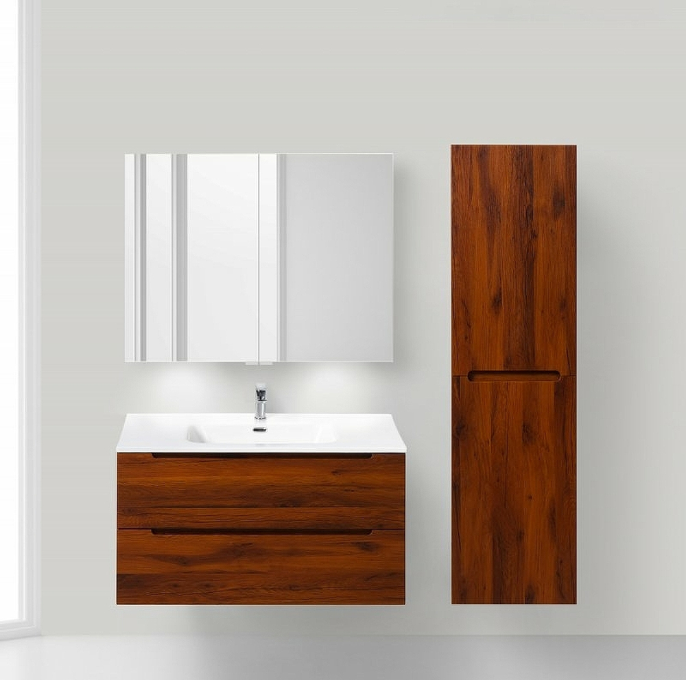 Зеркальный шкаф BelBagno SPC 90 SPC-2A-DL-BL-900 с подсветкой Белый