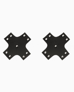 Черный пэстисы-кресты с заклепками