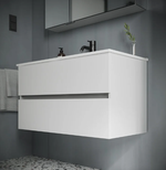 UR100W Тумба SANCOS подвесная URBAN 2я 100 бел.глянец