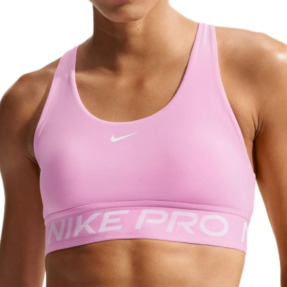 ТОП теннисный Nike Pro 365 Light Support Non Padded Sports - pink rise/white